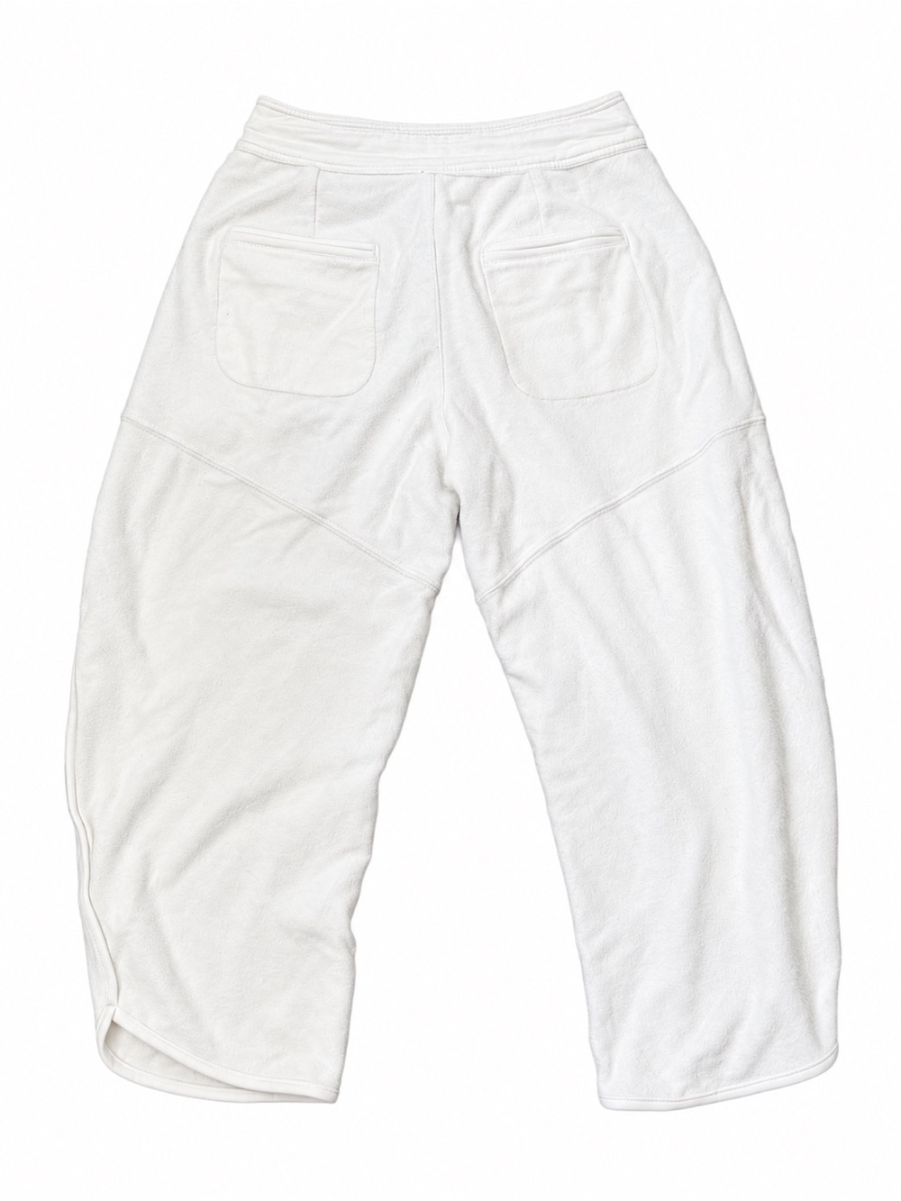 Free People White Cropped barrel Pants